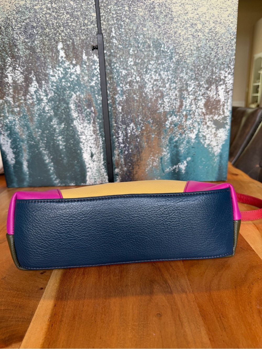 Soruka‎ Dopamine Dressing Recycled Leather Colorblock Bag (EUC) - Picture 8 of 12